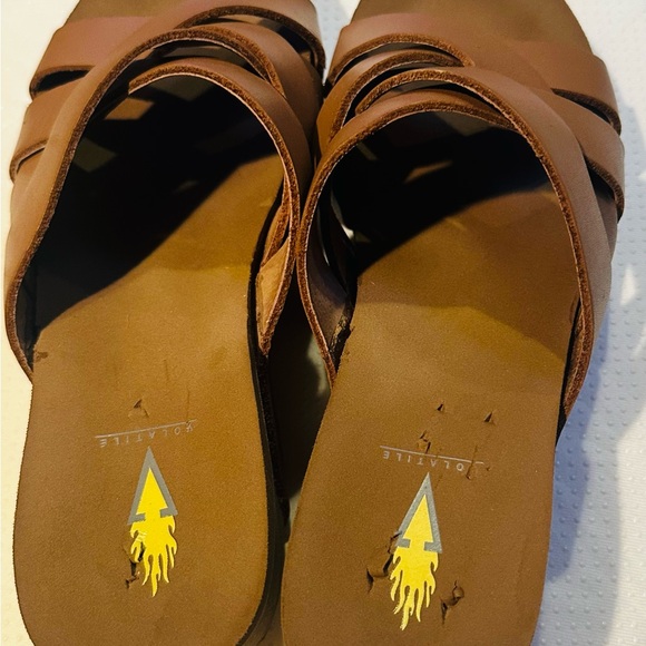 Volatile Brown Sandals - Picture 3 of 6
